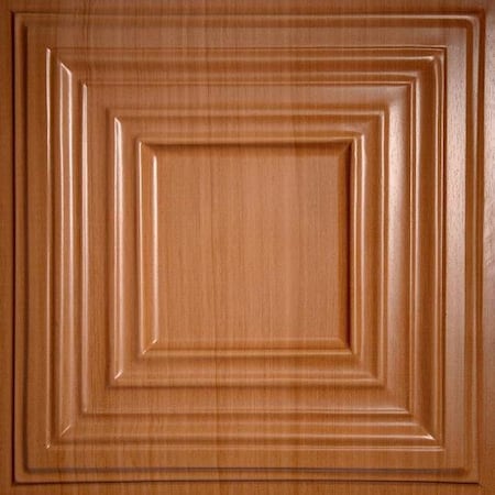 Ceilume Bistro 2ft x 2ft Caramel Wood Ceiling Tile V3-BISTRO-22CAR